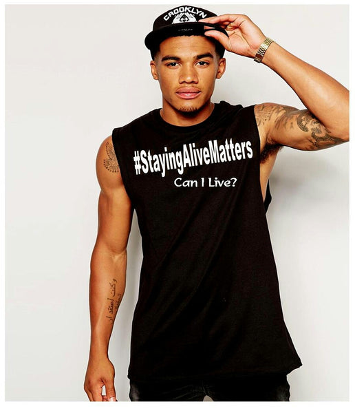 Staying Alive Matters tees