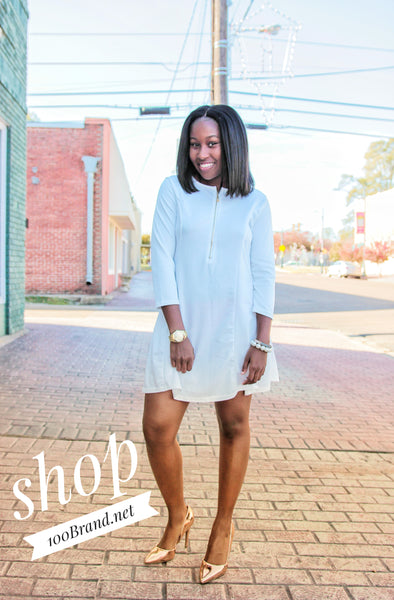 Whiteout Mini Dress