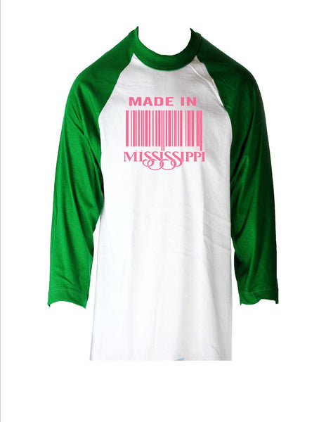 Made In MS Baseball tees(Unisex)