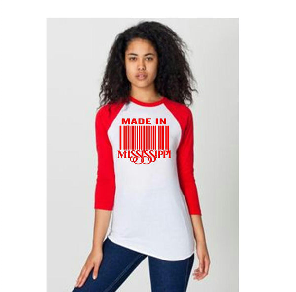 Made In MS Baseball tees(Unisex)