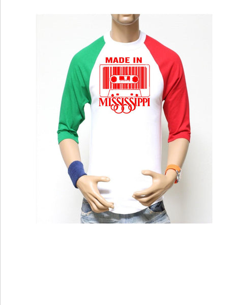 Made In MS Baseball tees(Unisex)