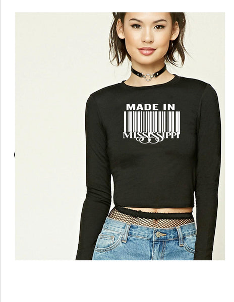Long Sleeve Crop Tops
