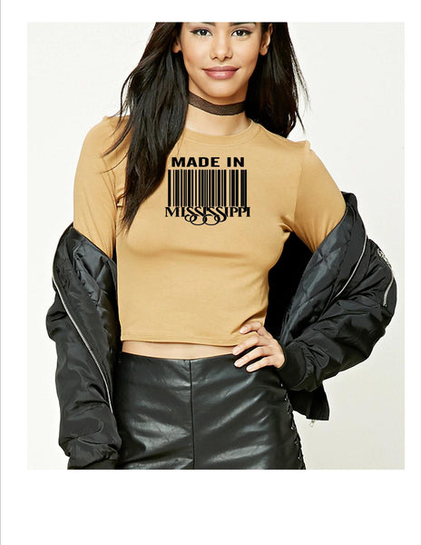 Long Sleeve Crop Tops