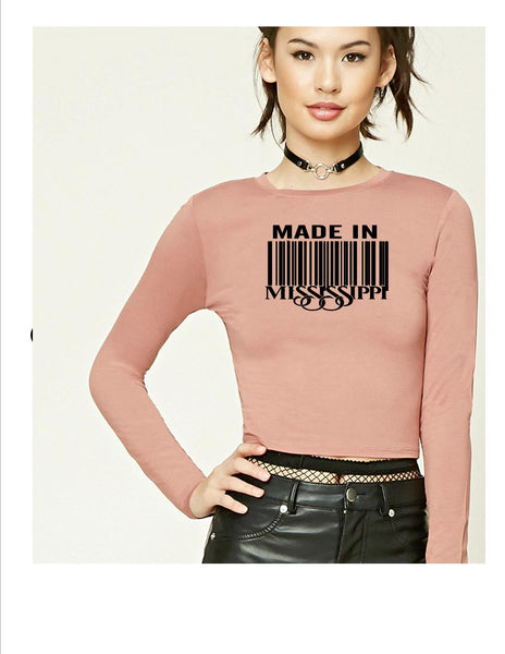 Long Sleeve Crop Tops