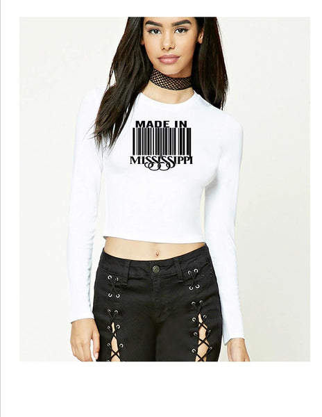 Long Sleeve Crop Tops