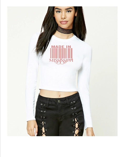 Long Sleeve Crop Tops