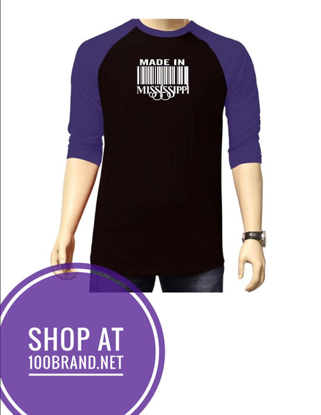 Made In MS Baseball tees(Unisex)
